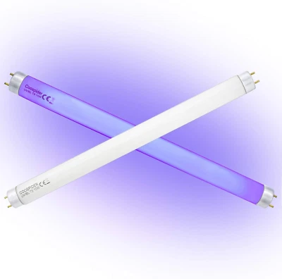 COOSPIDER 2-Pack T8 F10 U/V BL 10W Replacement Light Bulb CFL Fluorescent Straig - Image 1 of 4