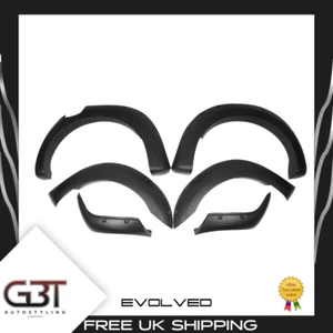 For Ford Ranger T7 Wheel Arch Kit With Holes Fender Flares 16-18 Smooth Black - Picture 1 of 12