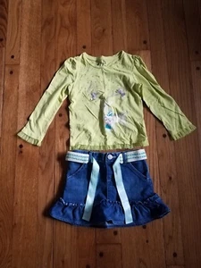 Gap girls Ski Chalet 4t denim skirt/ top. - Picture 1 of 3