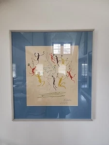 Vintage Old Original PICASSO la DANSE Lithograph 1961 ARCHES PAPER - Picture 1 of 6