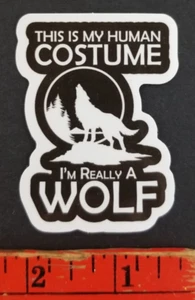 I'm Really A Wolf Wandern Camping Skateboard Sticker Karte - Bild 1 von 2