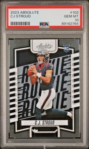 CJ STROUD 2023 PANINI ABSOLUTE RC #102 [BASE]--PSA 10--GEMME NUOVE DI ZECCA--HOUSTON TEXANS - Foto 1 di 2