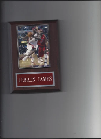 LEBRON JAMES PLAQUE CLEVELAND CAVALIERS BASKETBALL NBA GAME ACTION Cover