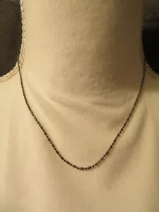 16 INCH ~ AJUSTABLE ~STEEL ~ BALL AND OVAL CHAIN ~ LOBSTER CLASP - Picture 1 of 3