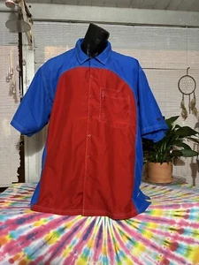 Fubu 3x Freizeit Kurzarm Button Down rot und blau - Bild 1 von 2