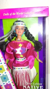 Native American Barbie Doll Third Edition Dolls of the World 1994 Mattel 12699 - Picture 1 of 4