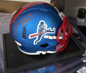 JOSH ALLEN SIGNED BUFFALO BILLS CUSTOM JUMPING MINI HELMET - BECKETT COA - Picture 1 of 1
