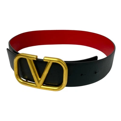 VALENTINO GARAVANI Cinturón Cuero Negro Foto 1 de 4