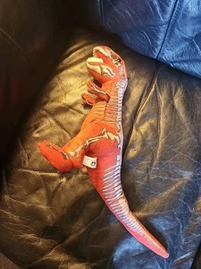Wildlife Artists Plush 10" Red Skelesaurus Dinosaur Raptor Stuffed Animal - Picture 1 of 4
