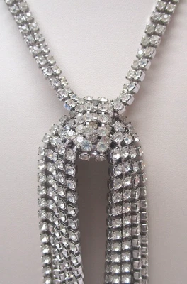 Collar Nudo Lazo Goteante Vintage Elsa Schiaparelli Firmado y Buen Estado Foto 1 de 4