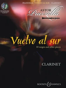 Vuelvo al Sur Clarinet Solo 10 Tangos Latin Sheet Music Play-Along Book CD - Picture 1 of 1