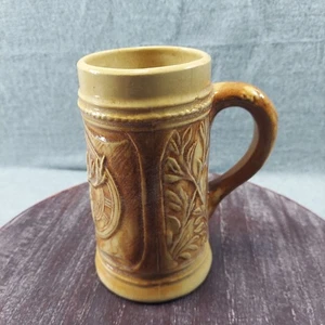 Taza de piedra de cerveza de cerámica Elks Lodge con diseño de alce y hoja en relieve de colección - Imagen 1 de 11