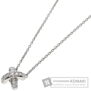 TIFFANY Co. Tiffany Cross Stitch Necklace Platinum PT950 Ladies Used - Picture 1 of 6