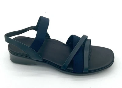 Munro Tech Women Sandals Size 8.5M Blue Navy Stretch Straps Slingback Heel - Image 1 of 4