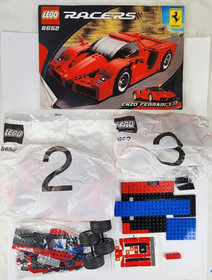 LEGO Racers: Enzo Ferrari 1:17 (8652) Incomplete Bags 2 & 3 Sealed w/ Manual
