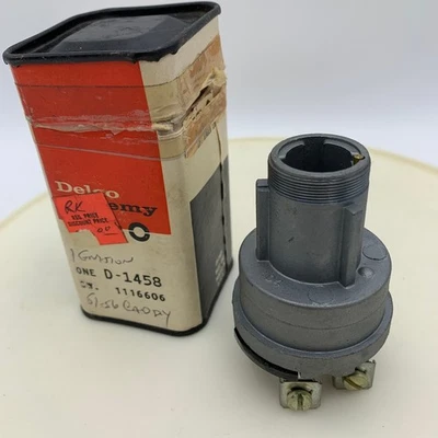 Delco Remy NOS D1458 Ignition Switch GM #1116606  1951-56 Cadillac some trucks - Image 1 of 4