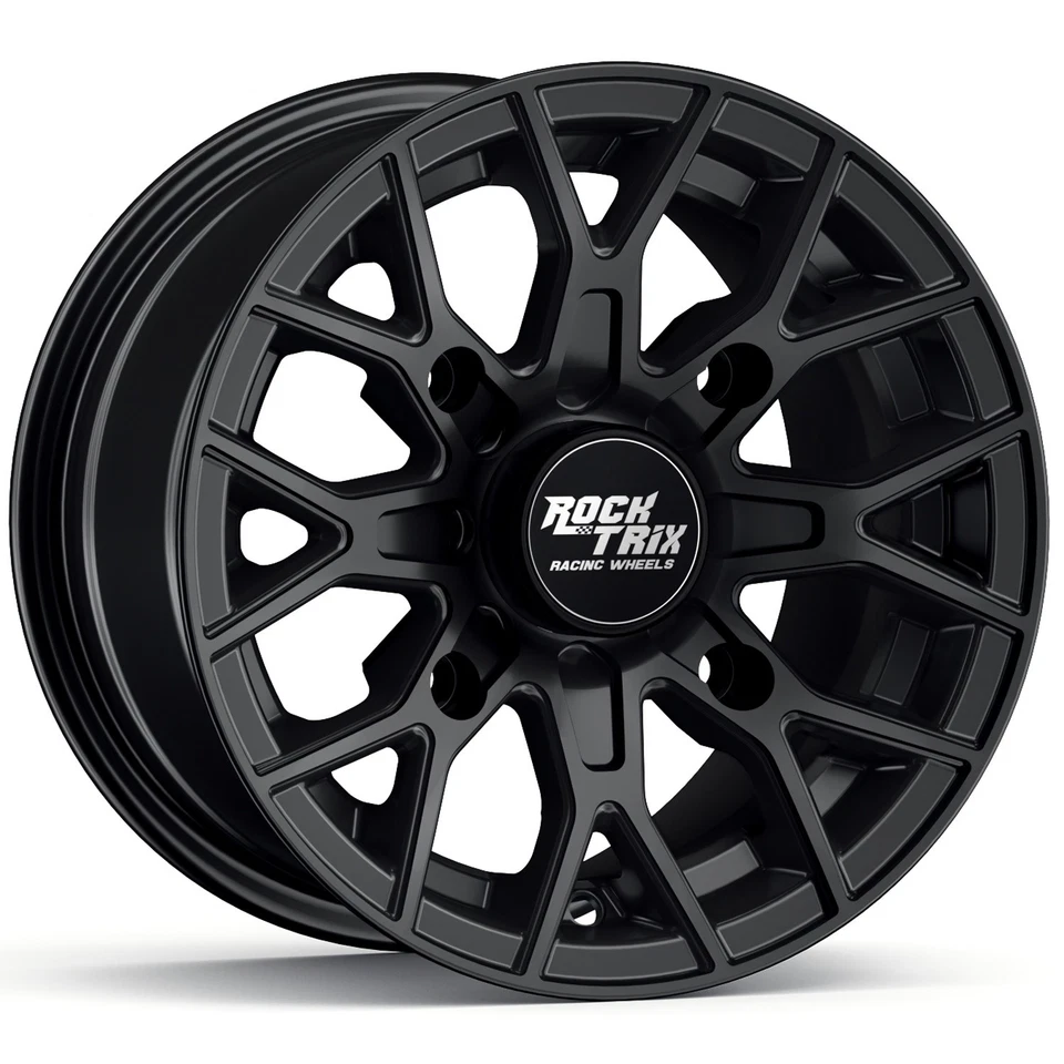 1pc 14" RockTrix RT104 ATV Wheel Rim 14x7 et10 | 4x110 4/110 4-110 | 4+3 Offset - Image 1 of 4