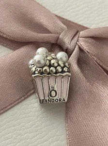 Genuine New Pandora Silver S925 ALE Delicious Popcorn Charm - Picture 1 of 5