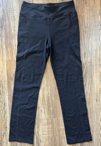 Woman's SKECHERS GO WALK High Waisted Joy Pants Black Sz L Side & Back Pockets - Picture 1 of 5
