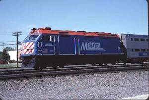 Metra EMD F40PH Kodachrome Original Kodak Slide - Foto 1 di 1