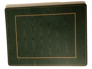 (4) Pimpernel UK Portmeirion Classic Emerald Wood Cork Backed Board Placemats - Picture 1 of 4