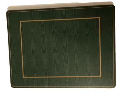 (4) Pimpernel UK Portmeirion Classic madeira esmeralda cortiça tabuleiro placemats - Imagem 1 de 4