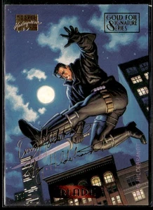 1994 Fleer Marvel Masterpieces Hildebrandt #12 Blade Gold Foil Signature - Picture 1 of 2