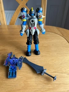 Power Rangers Dino Fury Evil Boomtower 100% completo con llave Morpher y arma - Imagen 1 de 5