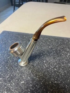 Vintage un-smoked KIRSTEN bent stem pipe with UFO bowl BRAND NEW and complete - Picture 1 of 10