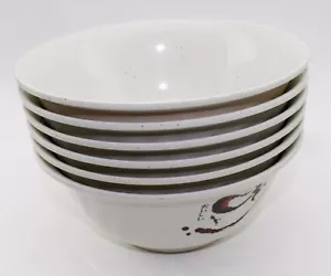 Tazones de sopa ramen duraderos de melamina estilo japonés de calidad paquete grande de 6 piezas - Imagen 1 de 6