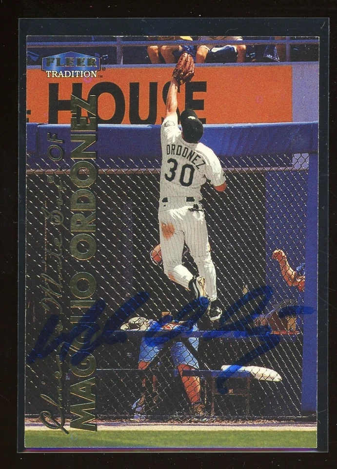 1999 Fleer MAGGLIO ORDONEZ Signed Card autograph auto TIGERS WHITE SOX - Image 1 of 1