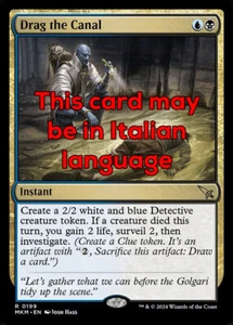 MTG DRAG THE CANAL EXC - DRAGARE IL CANALE 199 - MKM - MAGIC - Picture 1 of 1