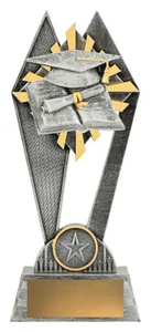 PERSONALISED TROPHY AWARD ACADEMIC PEAK LASER ENGRAVING - Picture 1 of 12