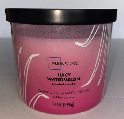 Mainstays сочный арбуз 3 фитиль банка свечи 14 унций / Бесплатная доставка - Изображение 1 из 4