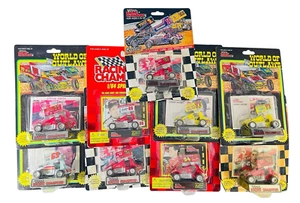 World of Outlaws (9) Sprint Cars - 1990's Carded Die Cast - Picture 1 of 8