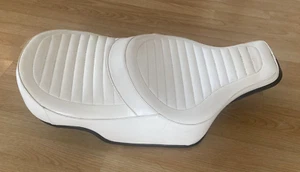 VINTAGE White Buddy Seat NOS Oem Harley Electra Glide Classic FLH Shovelhead - Picture 1 of 11