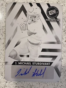 J. Michael Sturdivant Auto #'d 1/1 2024 LEAF PRESS PASS Autograph Printing Plate - Picture 1 of 2