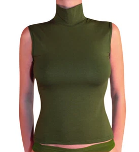 Damen Unterjacke Shirt ärmellos Lupen Baumwolle Modal KEINE Spitze eng anliegend.T140 - Bild 1 von 3