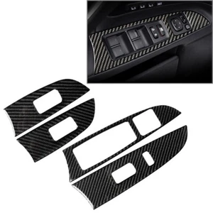 Carbon Fiber Window Lift Panel Switch Cover Trim For Lexus IS250 IS350 2006-2013 - Picture 1 of 12