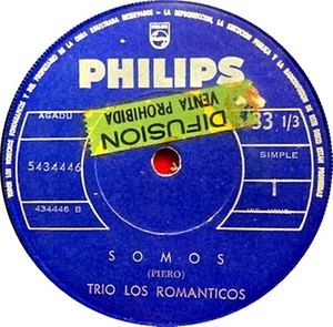 TRIO LOS ROMANTICOS - WIR SIND / DER TRAURIGE - 7" - PROMO - URUGUAY - Bild 1 von 3