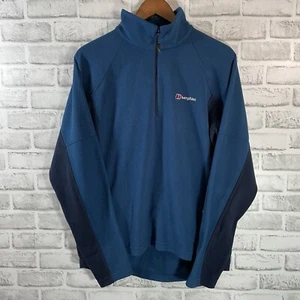 Chaqueta Berghaus Azul Mezcla Poliéster Media Cremallera Para Hombre Talla M - Imagen 1 de 5