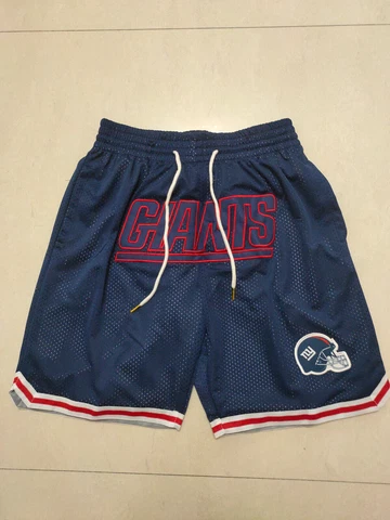 New York Giants National Football League Men Deep Blue Shorts Size:S-3XL Cover