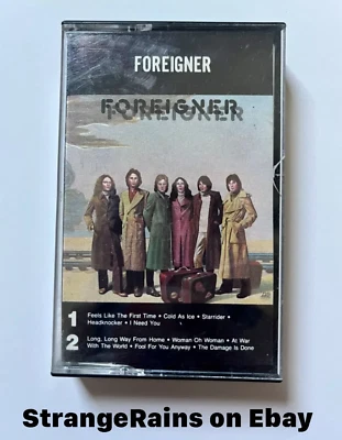 Foreigner - Self Titled Debut - Cassette Tape -- PLAY TESTED / SOUNDS GREAT - Image 1 of 4