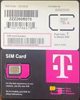 Lot de 5 cartes SIM T-MOBILE R15"3 en 1"NANO 4G,5G LTE. Outil d'éjection SIM gratuit