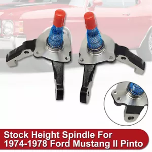 1 Pair Forged Stock Ride Height Spindle Fits Mustang II 1974-1978 - Picture 1 of 5