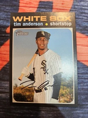 2020 Topps Heritage - Short Print #436 Tim Anderson - Image 1 of 2