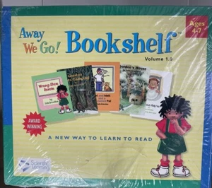 Away We Go ! Bibliothèque Une nouvelle façon d'apprendre à lire CD-ROM 4-7 ans vintage 2000 - Photo 1/2