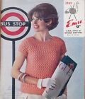 Emu Knitting Pattern 2389 Summer Jumper 30-42" Top Sweater DK 4 Ply Vintage 60s