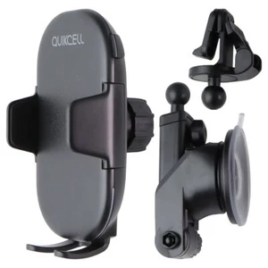 Quikcell Drivedock Charge (15W) Chargeur sans Fil Voiture Support - Noir - Photo 1 sur 6