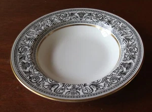 Wedgwood Florentine Black Dragons Bone China 8” Rim Soup Bowl(s) - Picture 1 of 6